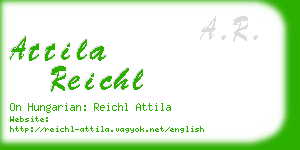 attila reichl business card